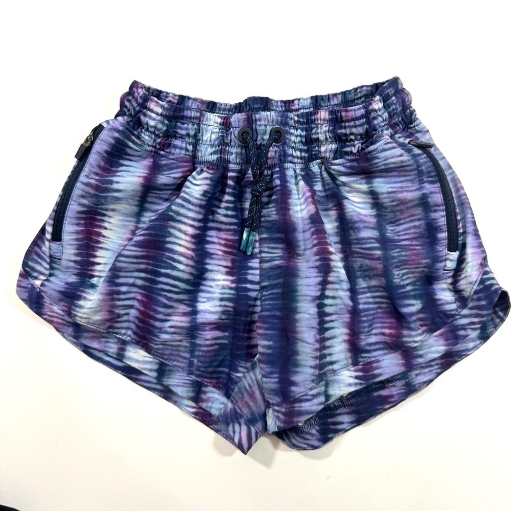 Athleta Girl All Play 3” Shorts Size Medium 8 10 Purple Blue